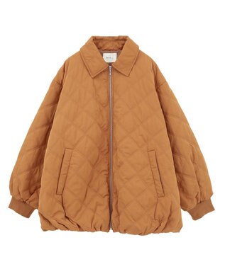 earth music&ecology 【WEB限定】ダブルステッチキルティングコート Brown