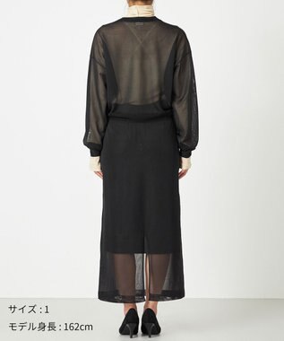 NAVE 【Nave・洗える】シアーニット トップス ブラック系