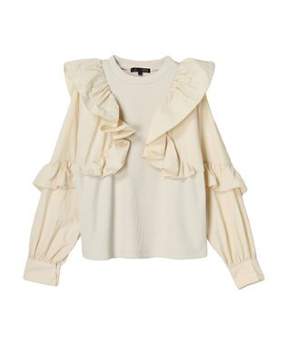 Green Parks ・ＳＵＧＡＲ　ＳＰＯＯＮ　ラッフルキリカエプルオーバー Ivory