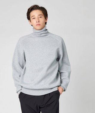 UNFILO MENS MOVE TEX タートルネック ニット グレー系