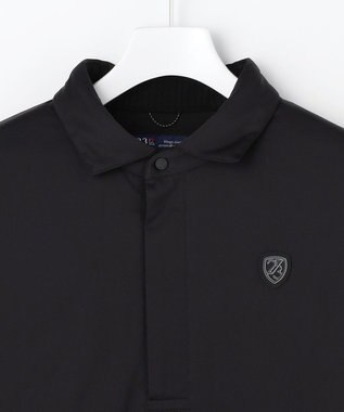 23区GOLF 【MEN】防風ストレッチ エアリージャージオーバーシャツ ブラック系