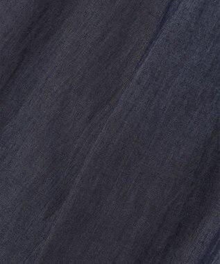 J.PRESS LADIES L 【洗える】ライトデニム セミワイド パンツ ネイビー系