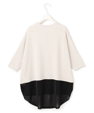 ICB L 【接触冷感・UVカット・洗える】VIS/NYハイゲージ シアーコンビニット トープ×ブラックシアー系