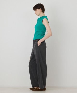 GRACE CONTINENTAL ハイネックニットトップ グリーン