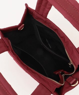 TOCCA 【撥水】CHECKER CLOVER QUILTMINIBAG キルトミニバッグ ボルドー系