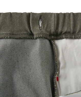 MIKI HOUSE HOT BISCUITS 【80-120cm】【Everyday Series】ワンポイント ストレッチ6分丈パンツ カーキ