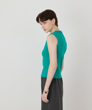GRACE CONTINENTAL ハイネックニットトップ グリーン