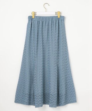 ANY SIS L 【洗える】レースマーメイド スカート ライトブルー