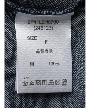 Green Parks ・ＥＬＥＮＣＡＲＥ　ＤＵＥ　デニムハーフＺＩＰワンピース Indigo