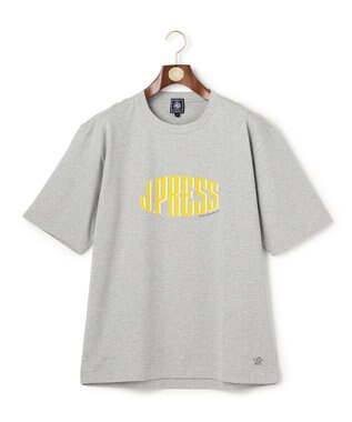 J.PRESS MEN 【J.PRESS ORIGINALS】【UNISEX】Cotton Jersey J.PRESS Logo T-Shirt ライトグレー系
