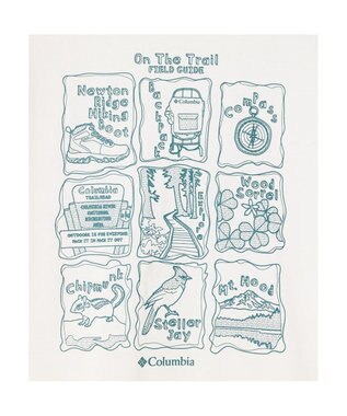 Columbia Columbia/ シダートレイルバックグラフィックTシャツ /コロンビア White、 Trailguide Icons