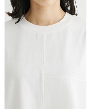 Green Parks 異素材切替ドッキングチュニック Off White