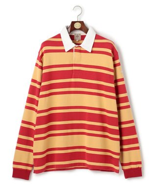 J.PRESS MEN 【KING SIZE】ソフトタッチコットンマルチボーダー ラガーポロシャツ