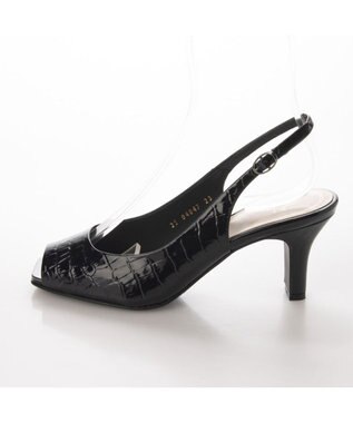 Riz raffinee <Riz raffinee>スクエアカットバックベルトサンダル ブラックカタオシ