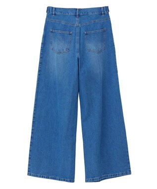 Green Parks ・ＳＵＧＡＲ　ＳＰＯＯＮ　デニムタックワイドパンツ Indigo