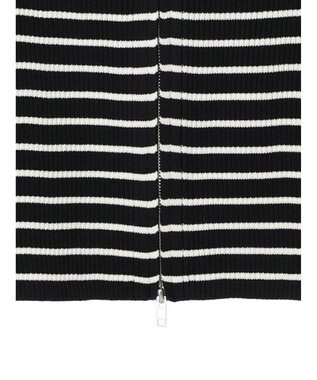 Green Parks ・ＥＬＥＮＣＡＲＥ　ＤＵＥ　Ｗ　ＺＩＰ　ボーダーカーデ Black