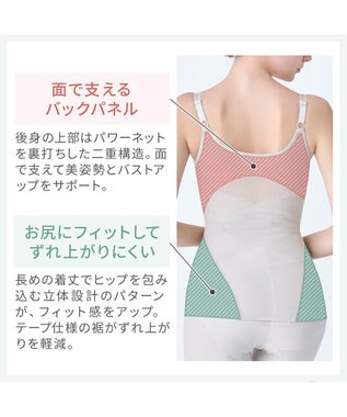 BRADELIS New York 【カヤビューティーラボ】はくだけ簡単!スタイルメイクブラキャミ24  補正 シェイパー パールグレージュ