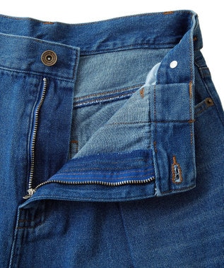 Green Parks ・ＳＵＧＡＲ　ＳＰＯＯＮ　デニムタックワイドパンツ Indigo