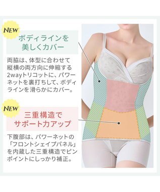 BRADELIS New York 【カヤビューティーラボ】はくだけ簡単!スタイルメイクブラキャミ24  補正 シェイパー パールグレージュ