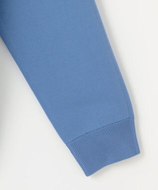 23区GOLF 【MEN】【ウォッシャブル】スヌード付き 裏モールパーカー ニット サックスブルー系