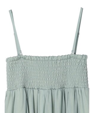 Green Parks ・ＥＬＥＮＣＡＲＥ　ＤＵＥ　ラメシフォンキャミワンピース Green