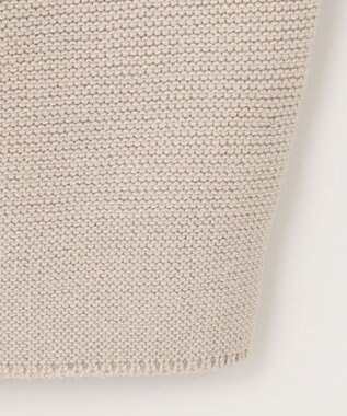 ANY 【洗濯機可】パフスリーブガーターニット サンドベージュ