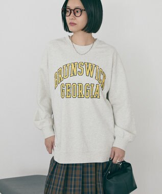 AMERICAN HOLIC 【WEB限定】BRUNSWICK GEORGIA BIGスウェット Oatmeal