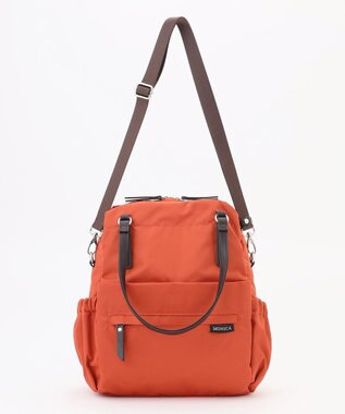 LA BAGAGERIE 【MONICA】ポーチ付き4WAYリュックサック オレンジ