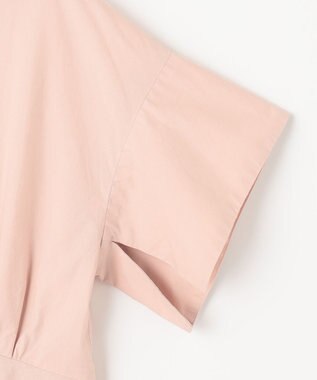 #Newans 【ANSWER for シンプルベーシック】スリットスリーブペプラムブラウス ピンク系