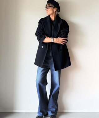 woadblue Marisol掲載＜坪田あさみさんコラボ＞SALUU サルー /デニムパンツ ミッドブルー MIDBLUE