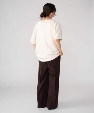 WEGO 【ユニセックス着用ITEM/MLサイズ展開】カラーステッチT（SS） オフホワイト