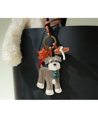 genten ワクワクチャーム「シュナウザー」 グレー