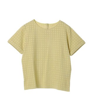 earth music&ecology ジャガードレースプルオーバー Yellow