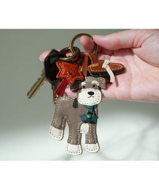 genten ワクワクチャーム「シュナウザー」 グレー