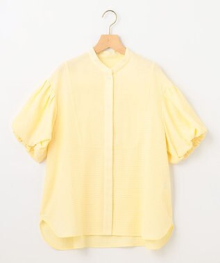 組曲 【WEB限定】ステッチストライプドビー ブラウス シェルイエロー系
