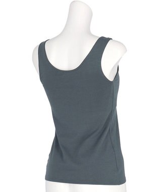 Wing カップ付きタンクトップ ラク きれいなバストシルエット 綿混(身生地部) 【シンクロブラトップ 綿混タイプ】 ブラトップ ET7131 ウイング／ワコール ダークブラウン