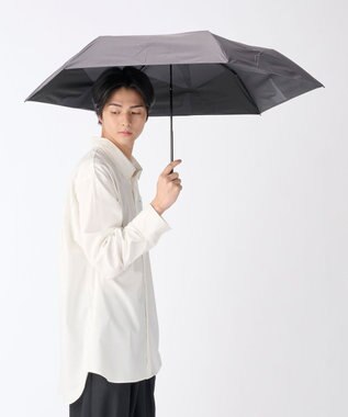 MOONBAT 【遮光100％/３秒で折りたためる日傘】晴雨兼用 折りたたみ傘 ウラワザ ダークグレー