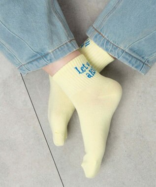 WEGO バックロゴアンクルソックス