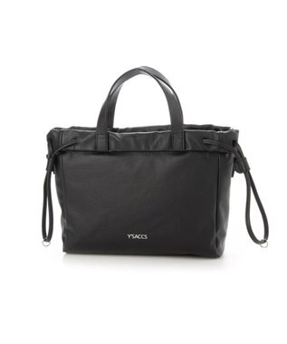 Y'SACCS コーティングキャンバス　2WAYミニトート ブラック