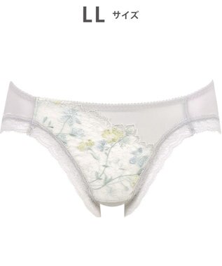 WACOAL ショーツ 【リボンブラ】 BRB413とペア はきこみ丈あさめ やわらかく伸びる素材（バック） レディース PRA113 /ワコール グレー