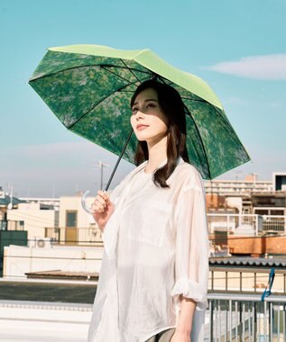 MOONBAT 【ハニカム断熱パラソル】estaa エスタ フォレスト 長傘  晴雨兼用 日傘 遮熱 耐風 50cm