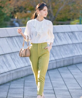 Tiaclasse 【安田美沙子さん着用・2WAY】ギャザーワンハンドルバッグ ベージュ