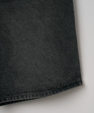 WEGO 【ウエストゴム/手洗い可】デニムバギーショーツ グレー