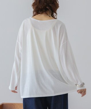 AMERICAN HOLIC スラブ天竺シアープルオーバー Off White