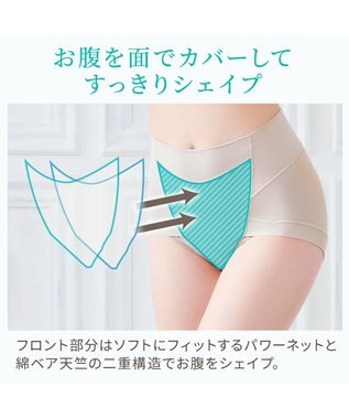 BRADELIS New York 【Yukine inc. 】ゆきねえモアソフト快適ショーツ23  蒸れにくい補正ショーツ サンドグレージュ