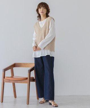 AMERICAN HOLIC スラブ天竺シアープルオーバー Off White