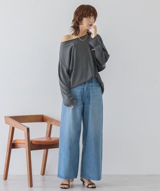 AMERICAN HOLIC スラブ天竺シアープルオーバー Charcoal Gray