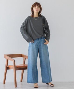 AMERICAN HOLIC スラブ天竺シアープルオーバー Charcoal Gray