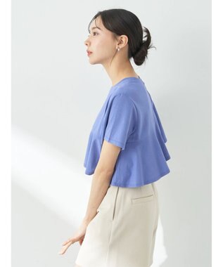 earth music&ecology フロントフリルプルオーバー Blue