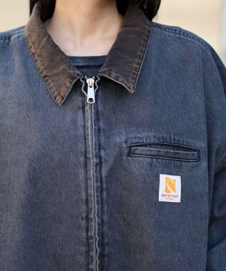WEGO ワーカーズWジップデニムブルゾン ブラックその他